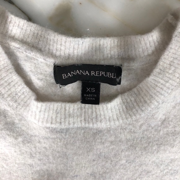 Cashmere Sweater | BR, White Crew Neck, XS - Picture 4 of 6